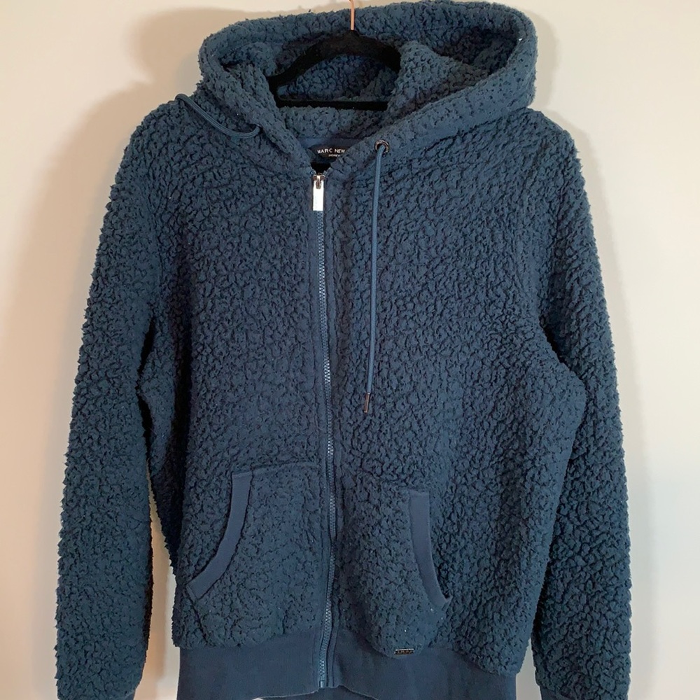 Fuzzy Zip Sweatshirt